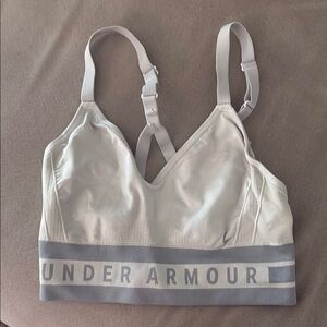 Under Armour Gray Sports Bra with Moisture-Wicking Fabric